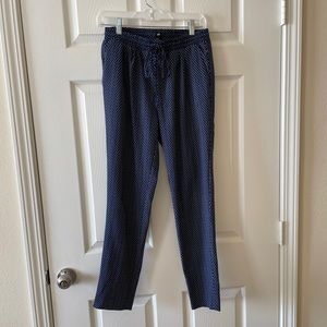 H&M navy summer trousers, like new! With pockets!